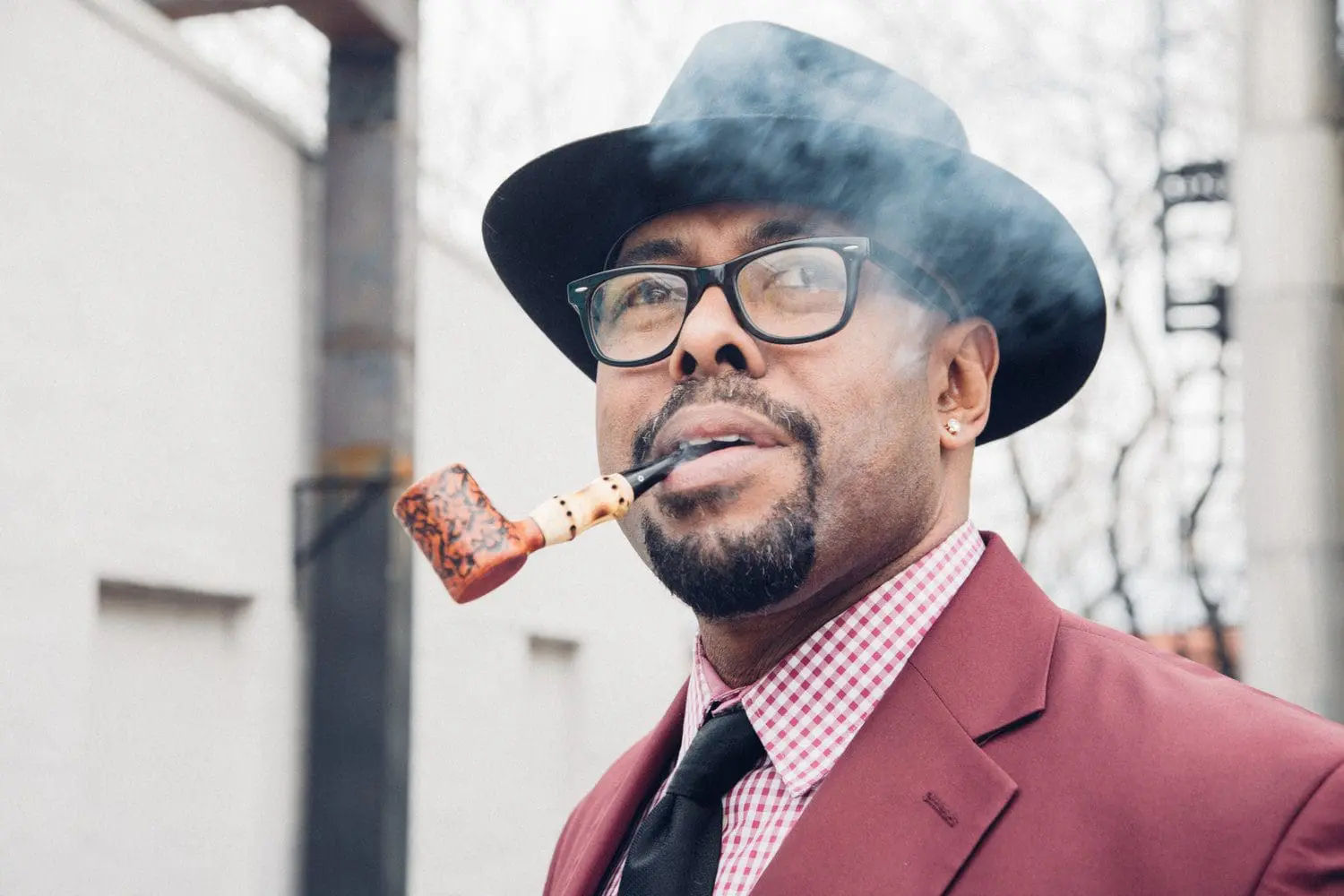 Christian McBride, portrait by Anna Webber. New York City 2017
